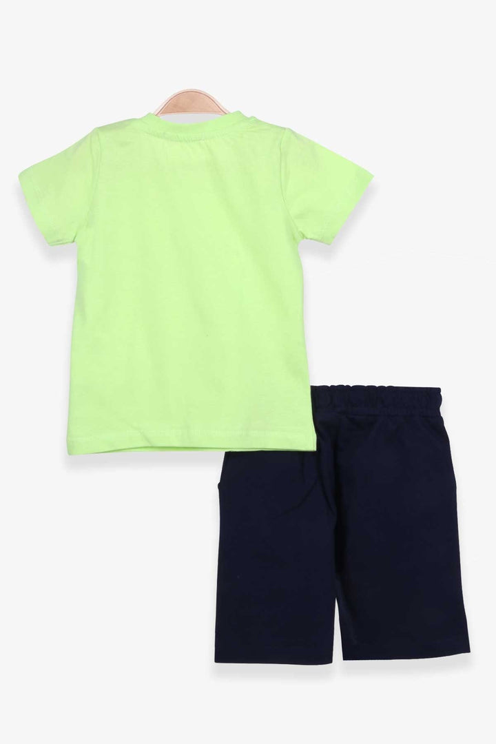 BRE Breeze Baby Boy Shorts Set with Polar Bear Print 9 Months-3 Years, Pistachio Green - Hamilton