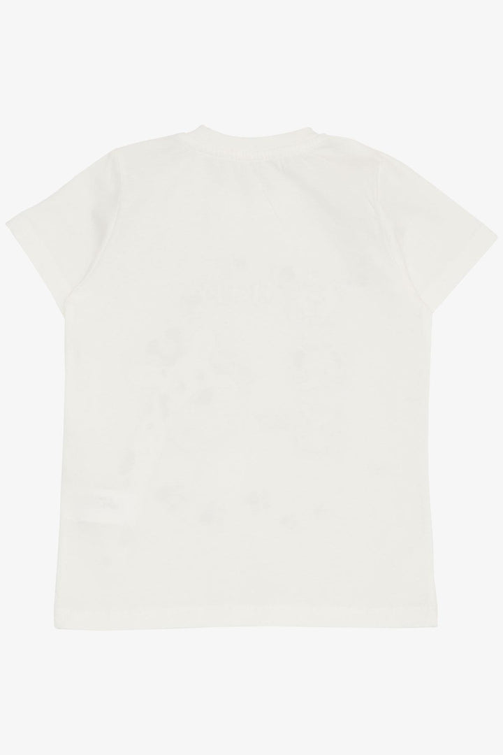 BRE Breeze Baby Boy T-shirt with Cute Animal Print 9 Months-3 Years, Ecru - Evesham