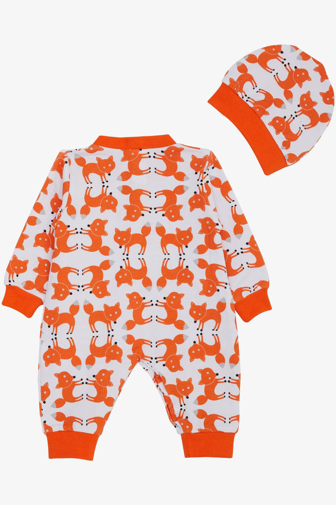 BRE Breeze Baby Boy Romper Cute Fox Patterned 0-6 Months, White - Wilhelmshaven