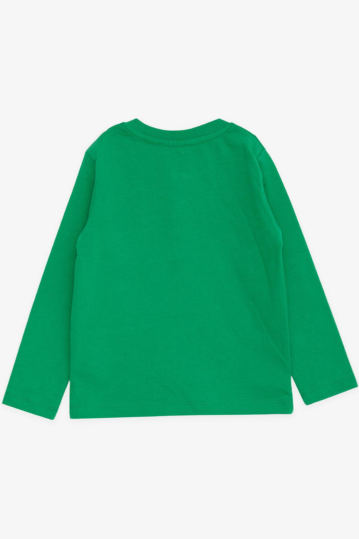 BRE Breeze Baby Boy Long Sleeve T-Shirt with Pocket and Buttoned Arm Patch 9 Months-3 Years, Green - Glenview