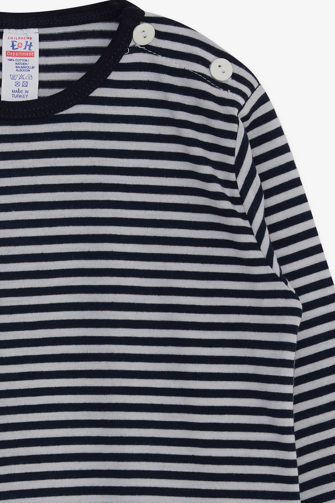 BRE Breeze Baby Boy Long Sleeve Striped T-Shirt 9 Months-3 Years, Navy Blue - Gap