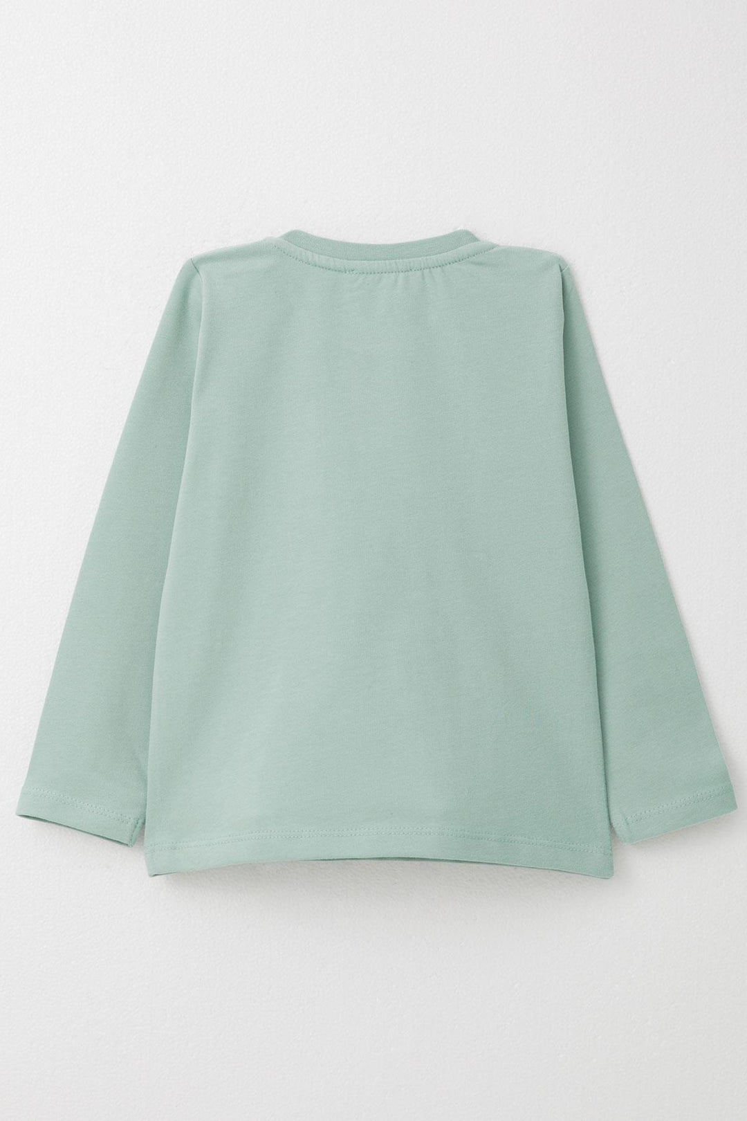 BRE Breeze Baby Boy Long Sleeve T-Shirt with Cool Writing and Arm Pocket 9 Months-3 Years, Aqua Green - Móstoles