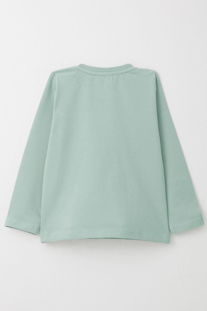 BRE Breeze Baby Boy Long Sleeve T-Shirt with Cool Writing and Arm Pocket 9 Months-3 Years, Aqua Green - Móstoles