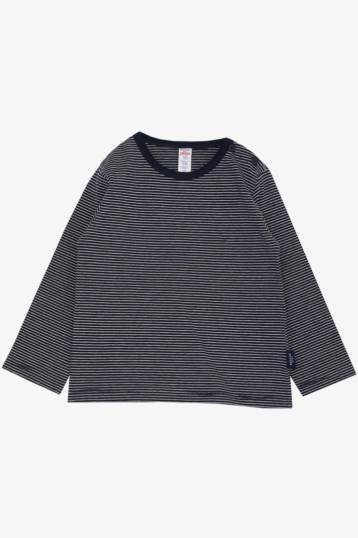 BRE Breeze Baby Boy Long Sleeve T-Shirt Striped 9 Months-3 Years, Navy Blue - Rechytsa