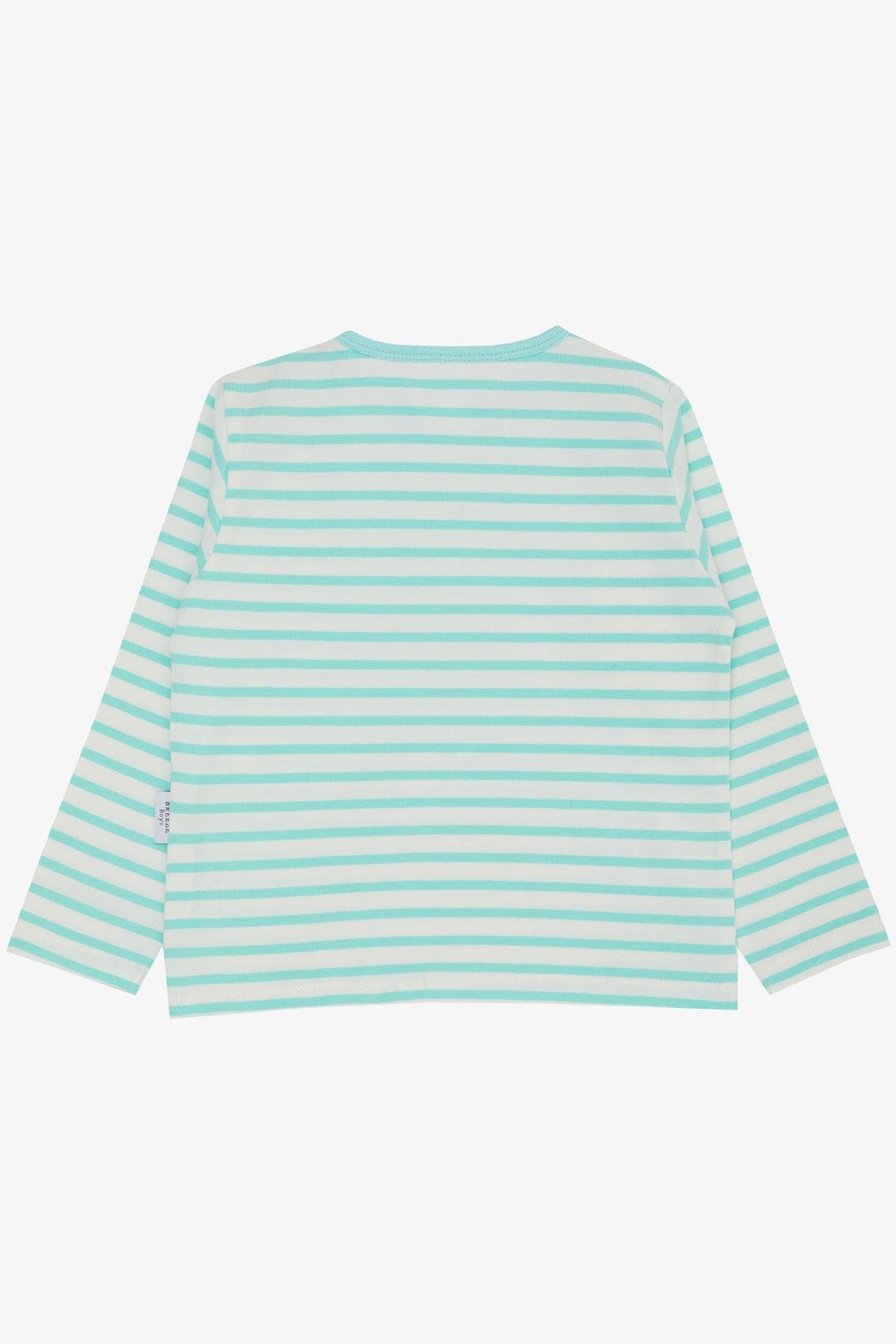 BRE Breeze Baby Boy Long Sleeve T-Shirt Striped 9 Months-3 Years, Aqua Green - Goslar