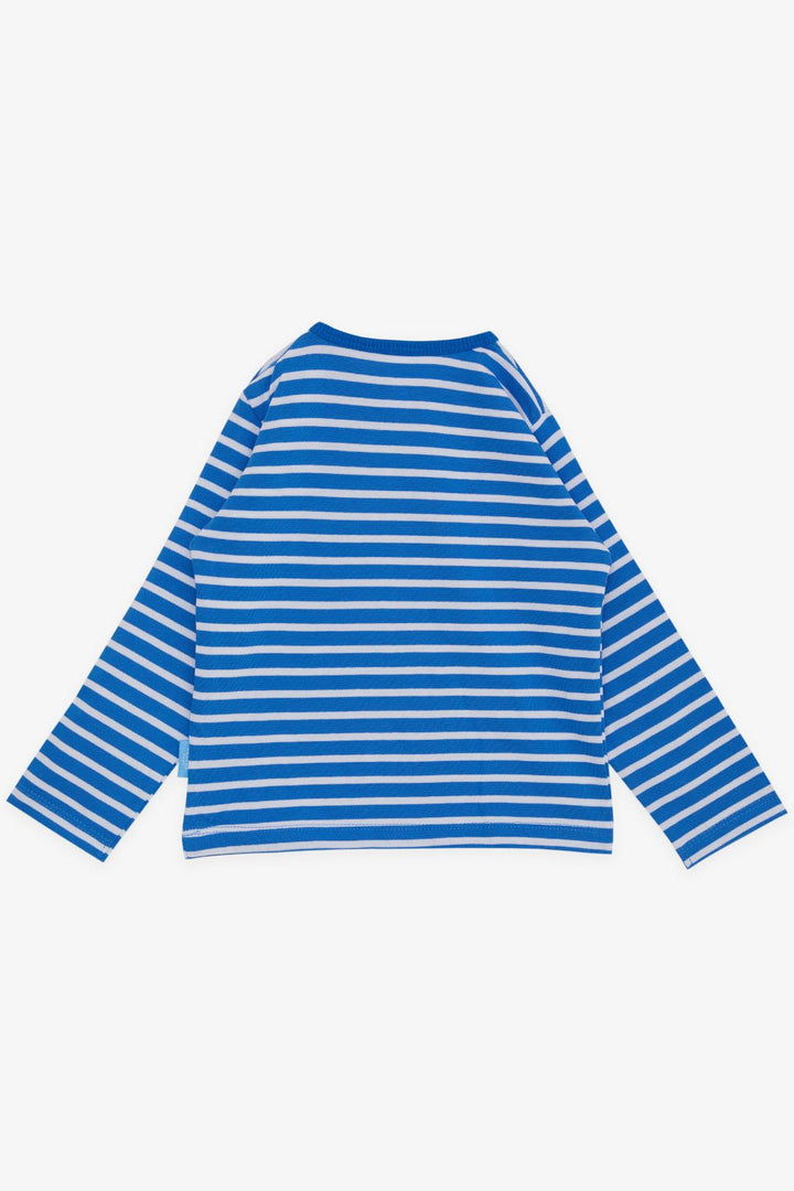 BRE Breeze Baby Boy Long Sleeve T-Shirt Striped 9 Months-3 Years, Blue - Poole