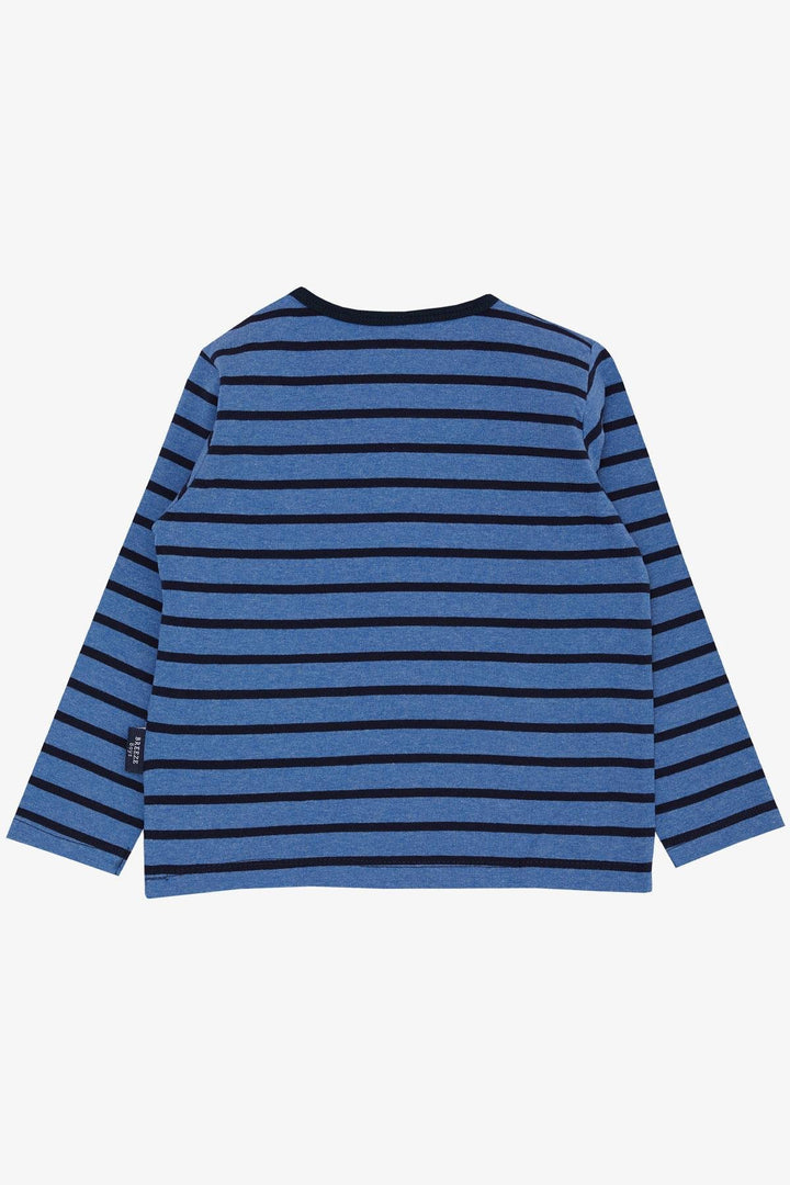 BRE Breeze Baby Boy Long Sleeve T-Shirt Striped 9 Months-3 Years, Blue - Olathe