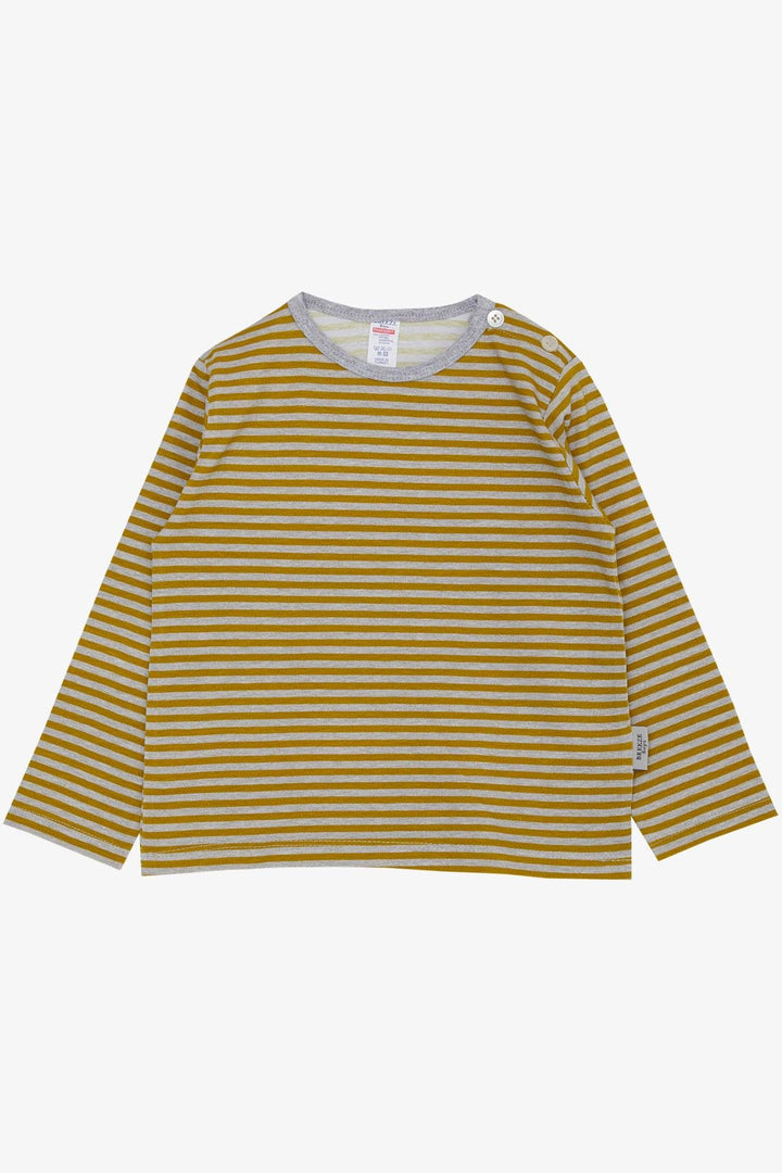 BRE Breeze Baby Boy Long Sleeve T-Shirt Striped 9 Months-3 Years, Mustard Yellow - Caloundra