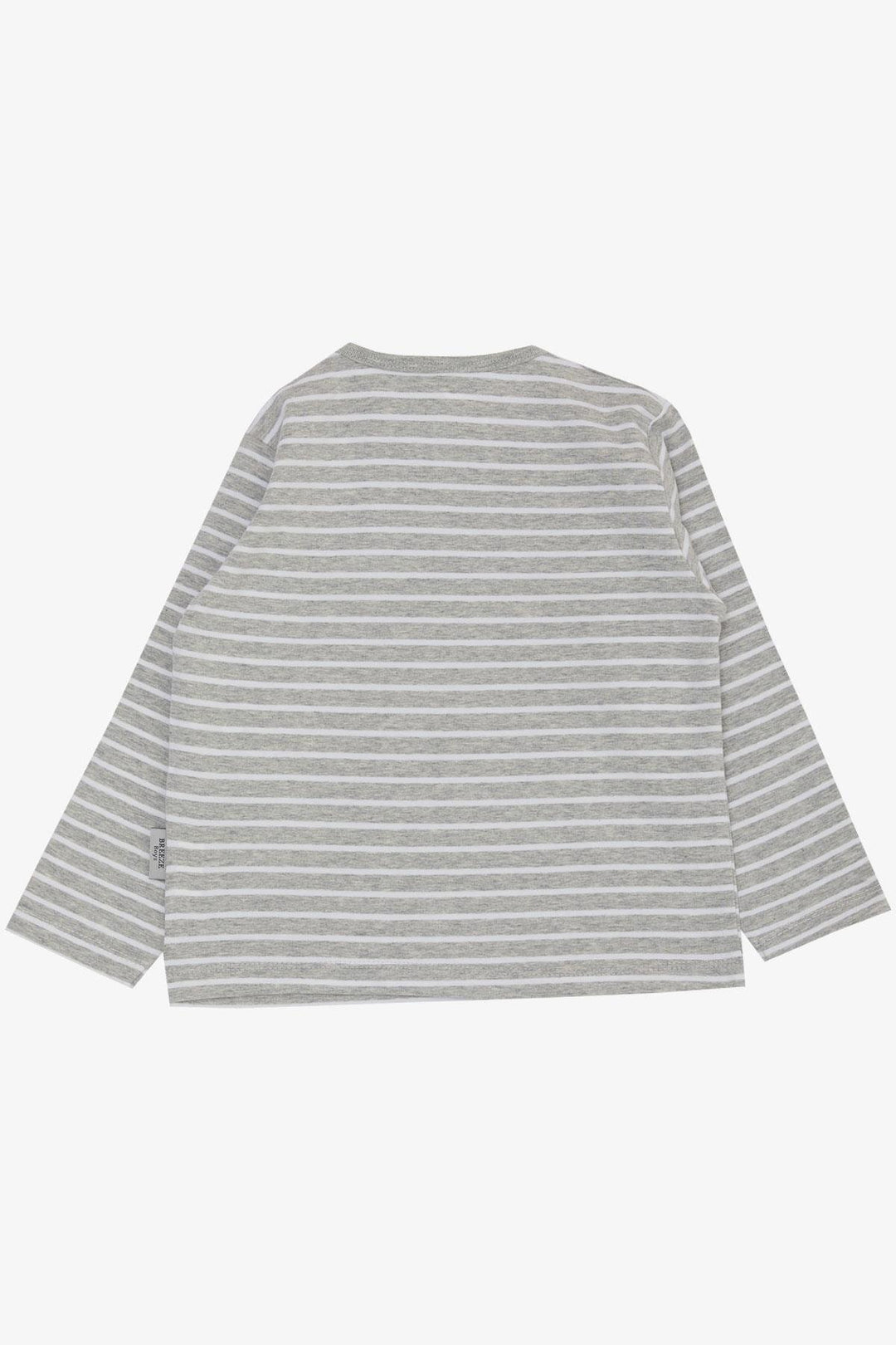 BRE Breeze Baby Boy Long Sleeve T-Shirt Striped 9 Months-3 Years, Grey Melange - Issy-les-Moulineaux