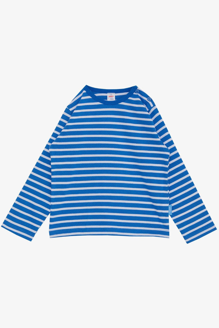 BRE Breeze Baby Boy Long Sleeve T-Shirt Striped 9 Months-3 Years, Blue - Poole