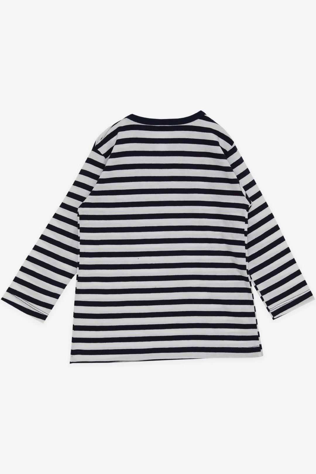 BRE Breeze Baby Boy Long Sleeve T-Shirt with Patched Hat Dog Printed 9 Months-3 Years, Navy Blue - Lousada