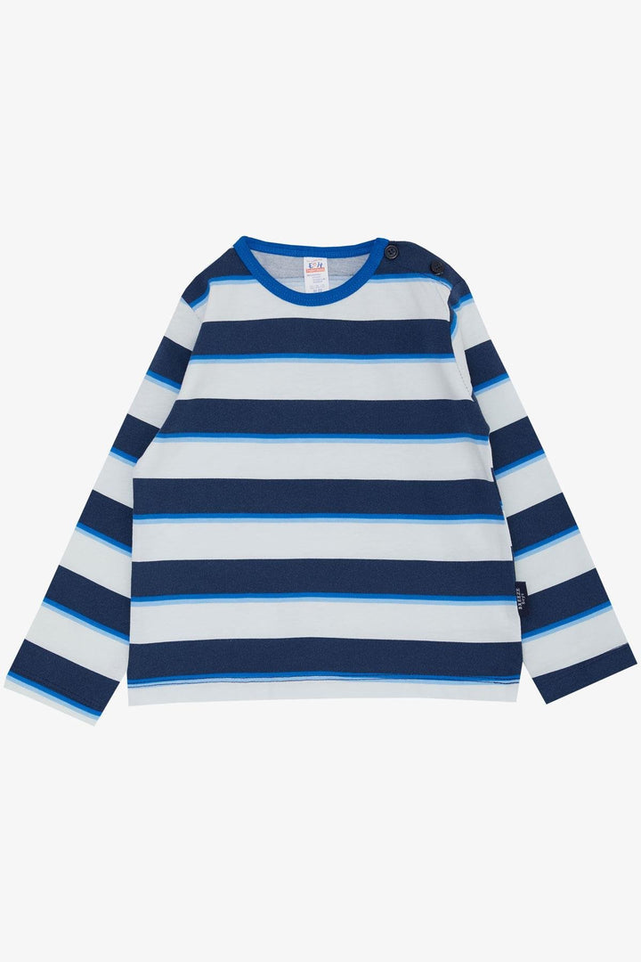 BRE Breeze Baby Boy Long Sleeve T-Shirt Striped 9 Months-3 Years, Mixed Color - Santiago Tianguistenco