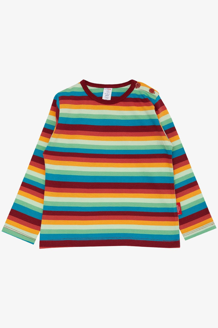 BRE Breeze Baby Boy Long Sleeve T-Shirt Striped Multicolored 9 Months-3 Years, Mixed Color - Daugavpils