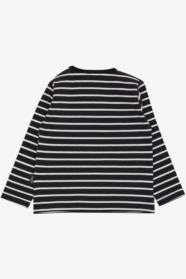 BRE Breeze Baby Boy Long Sleeve T-Shirt Striped 9 Months-3 Years, Black - Roseville