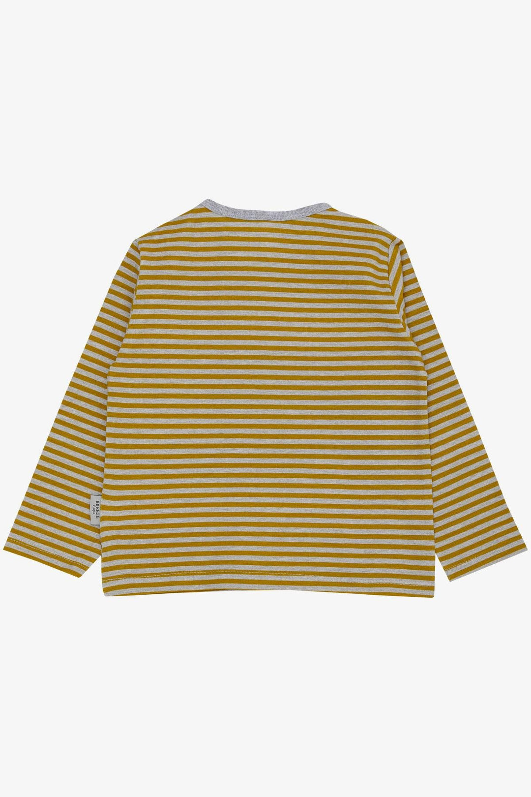 BRE Breeze Baby Boy Long Sleeve T-Shirt Striped 9 Months-3 Years, Mustard Yellow - Caloundra