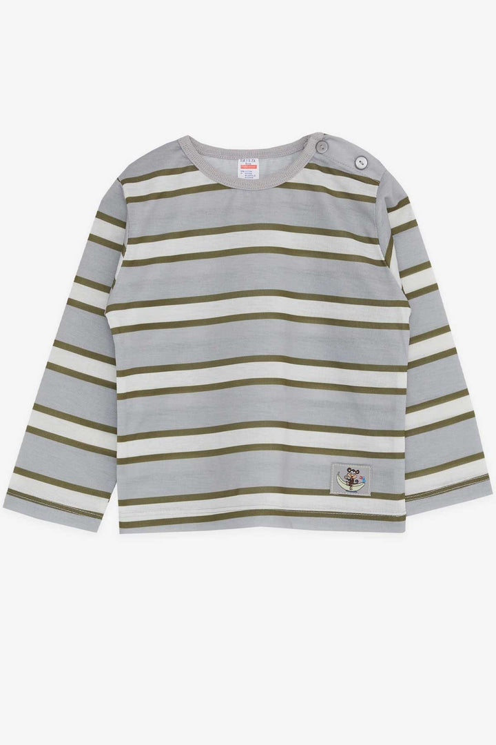 BRE Breeze Baby Boy Long Sleeve T-Shirt Striped 9 Months-3 Years, Mixed Color - Hamm