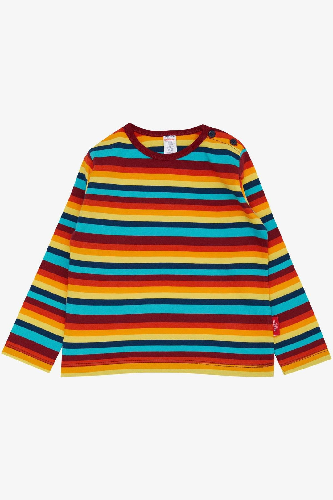 BRE Breeze Baby Boy Long Sleeve T-Shirt Striped Multicolored 9 Months-3 Years, Mixed Color - Wismar