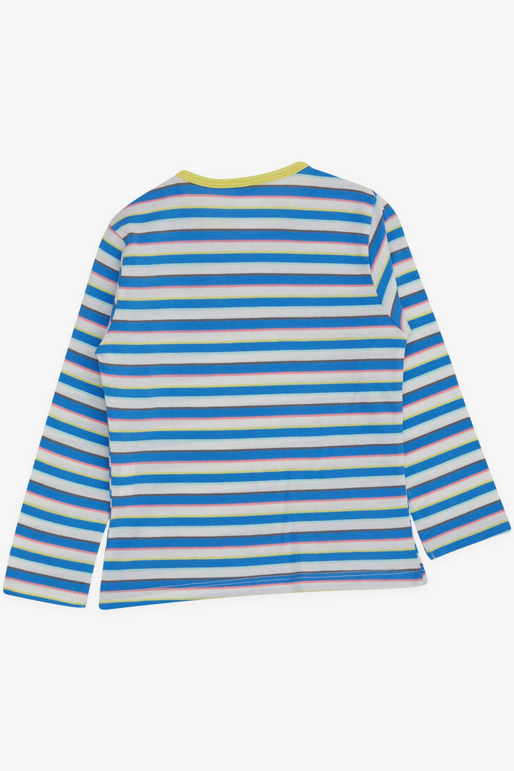 BRE Breeze Baby Boy Long Sleeve T-Shirt Striped Multicolored 9 Months-3 Years, Mixed Color - La Barca