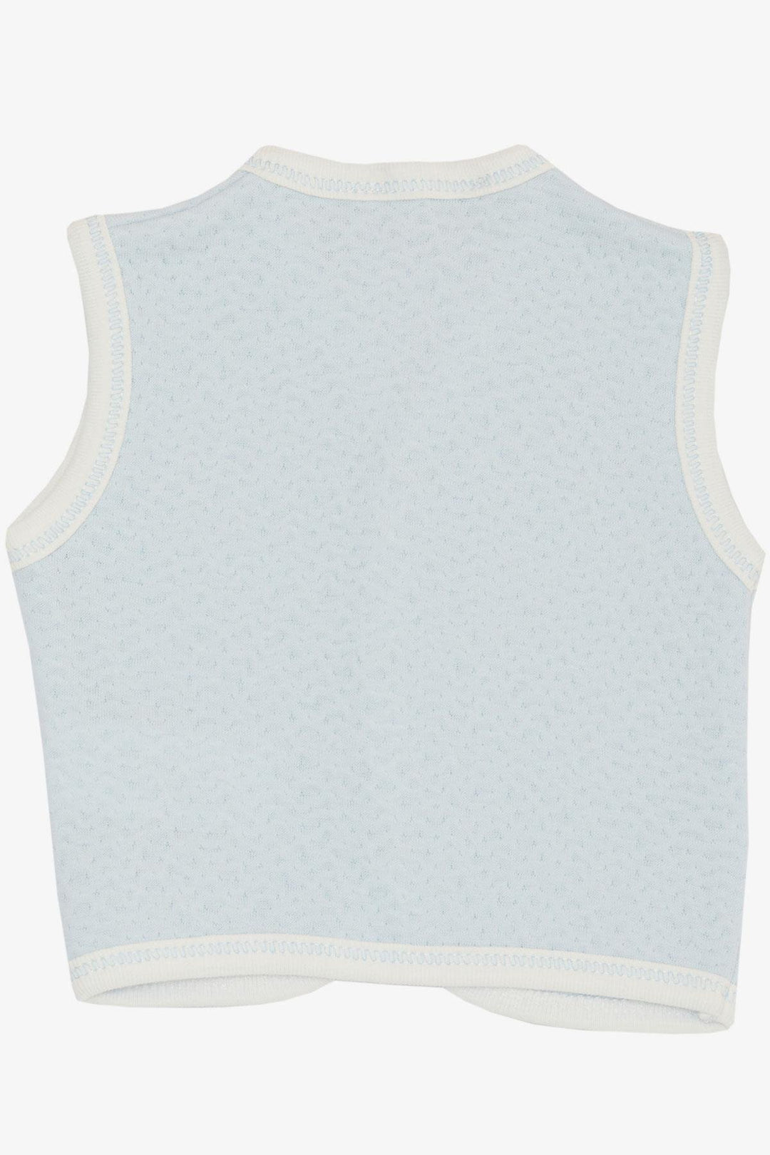 BRE Breeze Baby Boy Vest with Snaps 0-9 Months, Light Blue - Stockport