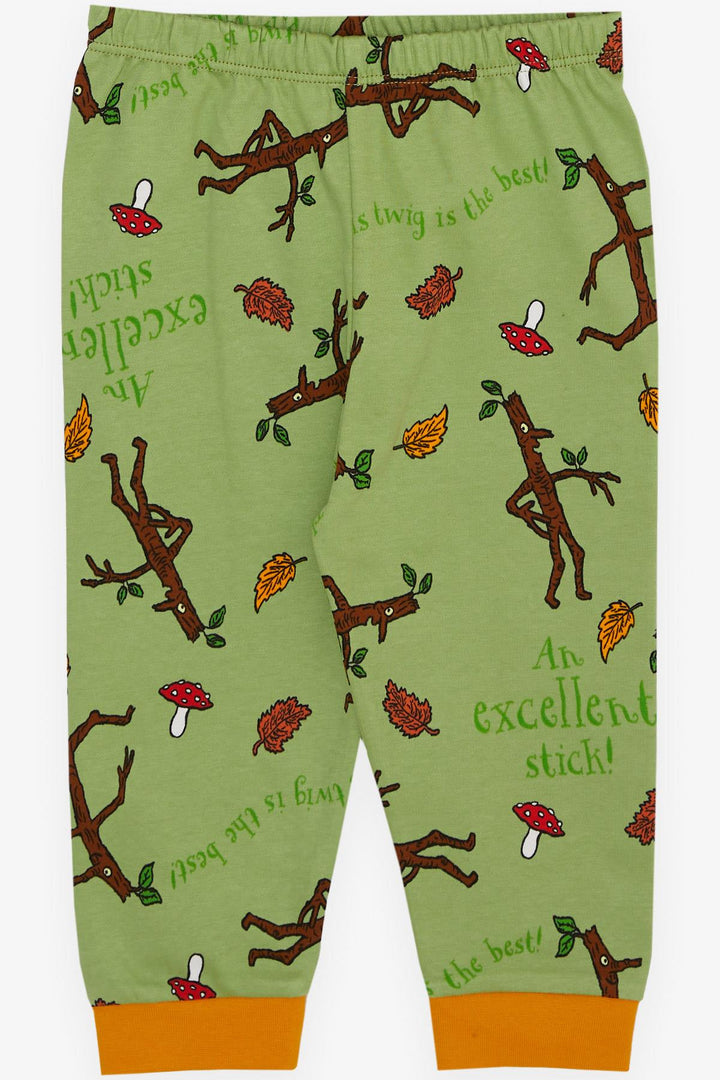 BRE Breeze Girls & Boys Baby Boy 3-Piece Set with Forest Themed Cute Branch Figure, 4 Months Year, Green - Marl