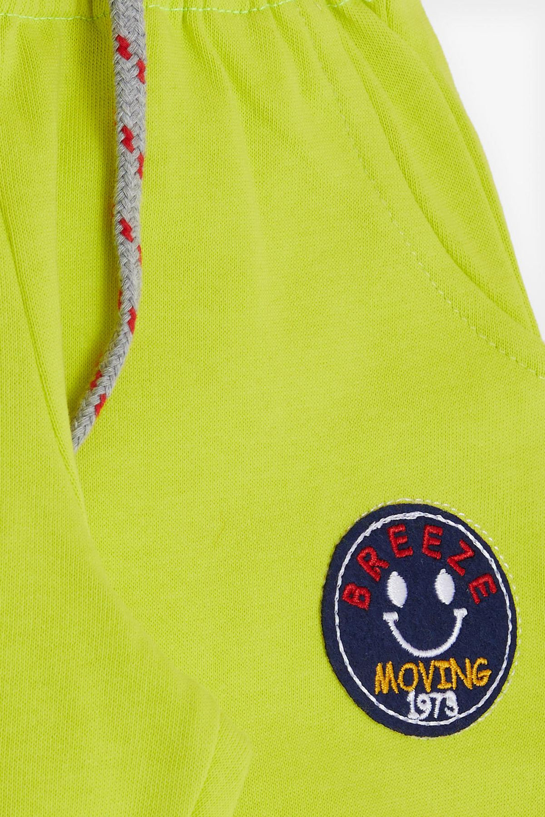 BRE Breeze Girls & Boys Baby Boy Bottom Smiley Face Embroidered Lace-Up Accessory 1-4 Years, Neon Green - Trieste