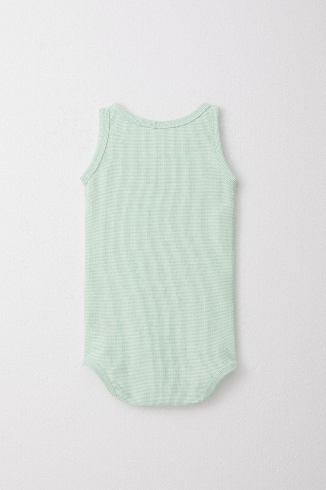 BRE Breeze Boy's Tank Top Bodysuit with Self Patterned Design, 1-4 Years, Aqua Green - Sassuolo