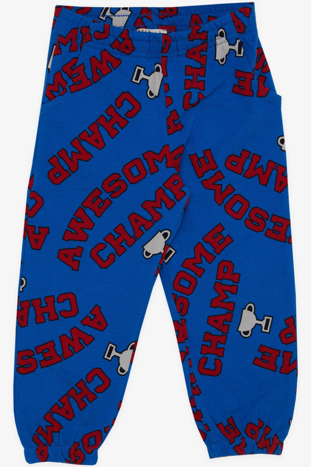 BRE Breeze Girls & Boys Boys' Sweatpants Champion Themed Cup Patterned 1-4 Years, Sky Blue - Alessandria