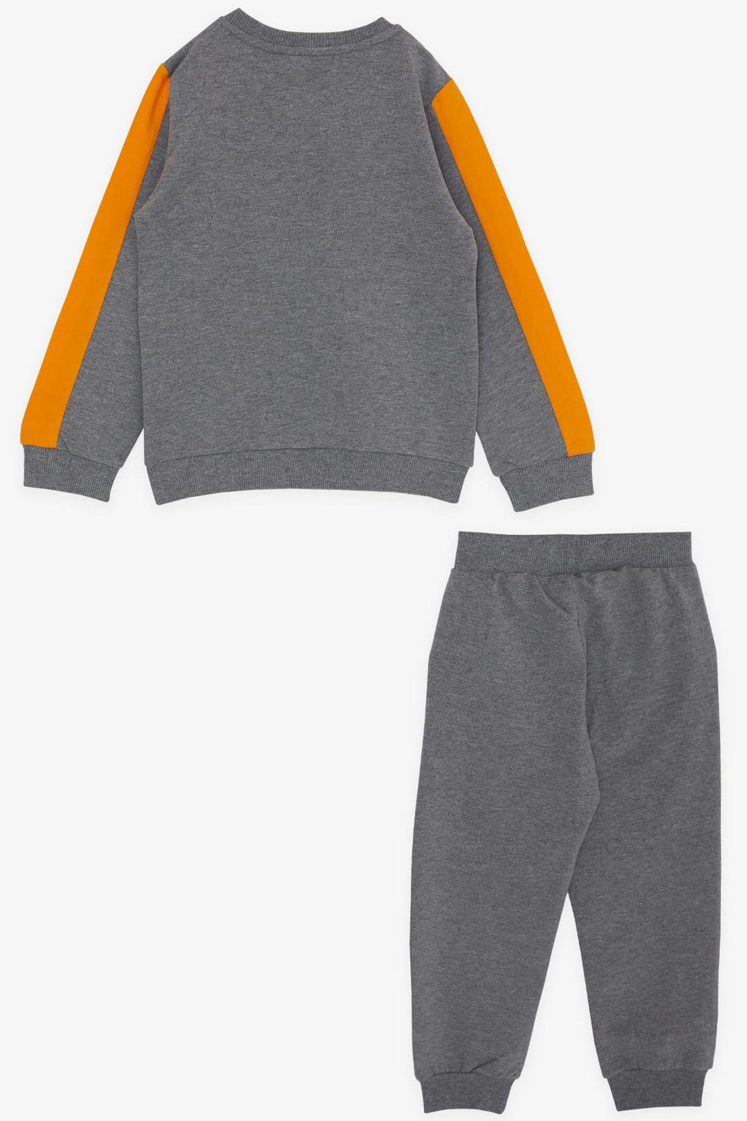 BRE Breeze Girls & Boys Boys' Tracksuit Set with Animal Print Ears Moving 1-4 Years, Dark Grey Melange - Mableton