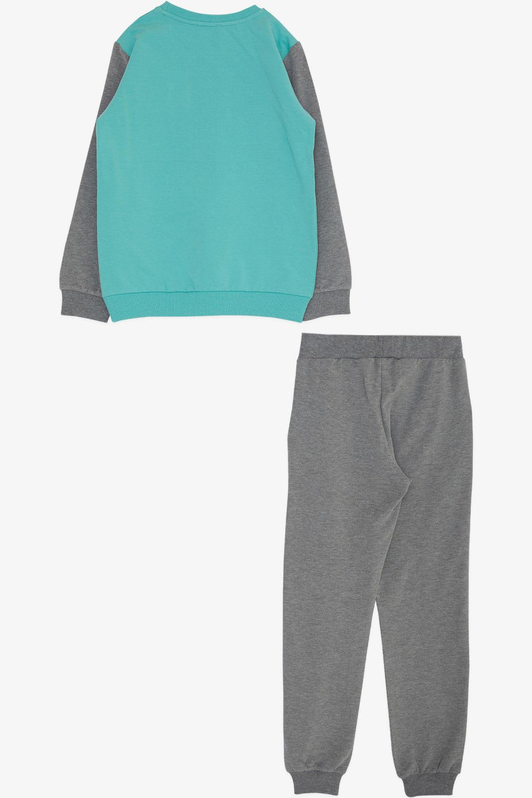 BRE Breeze Boys' Tracksuit Set Embossed Printed Text 50 Years, Aqua Green - Surprise