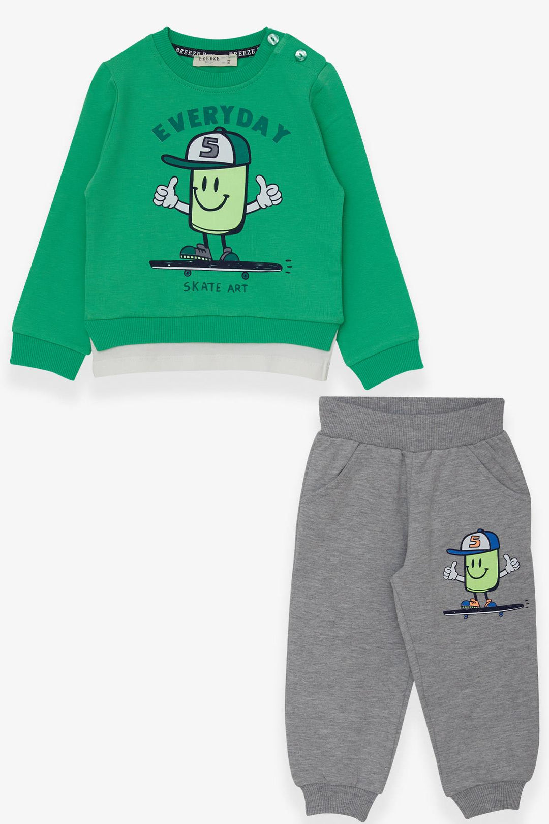 BRE Breeze Boys' Tracksuit Printed 1-4 Years, Green - Coquitlam