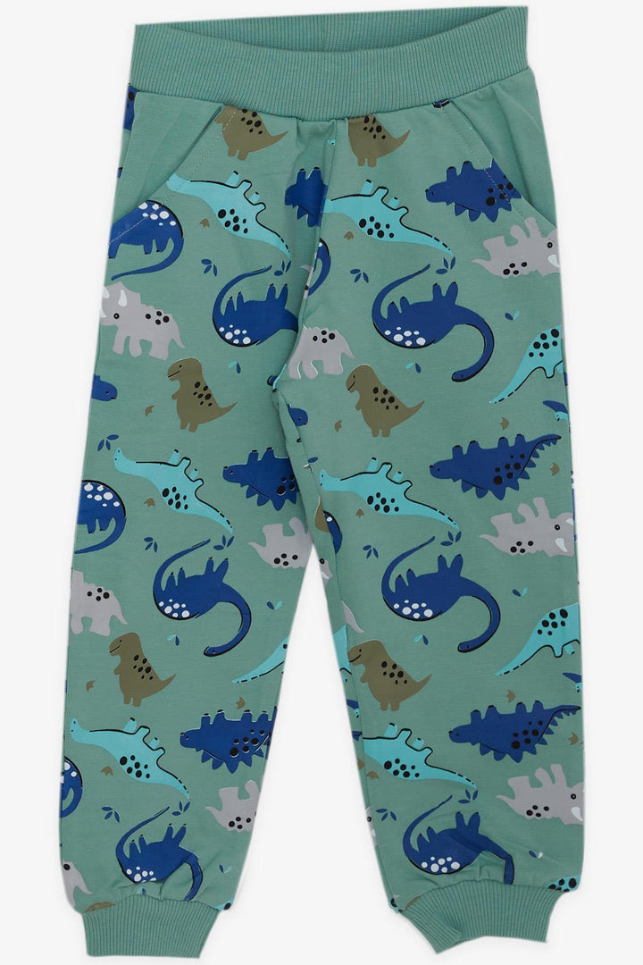 BRE Breeze Girls & Boys Boys' Tracksuit with Dinosaur Pattern, 1-4 Years, Mint Green - Fairfield