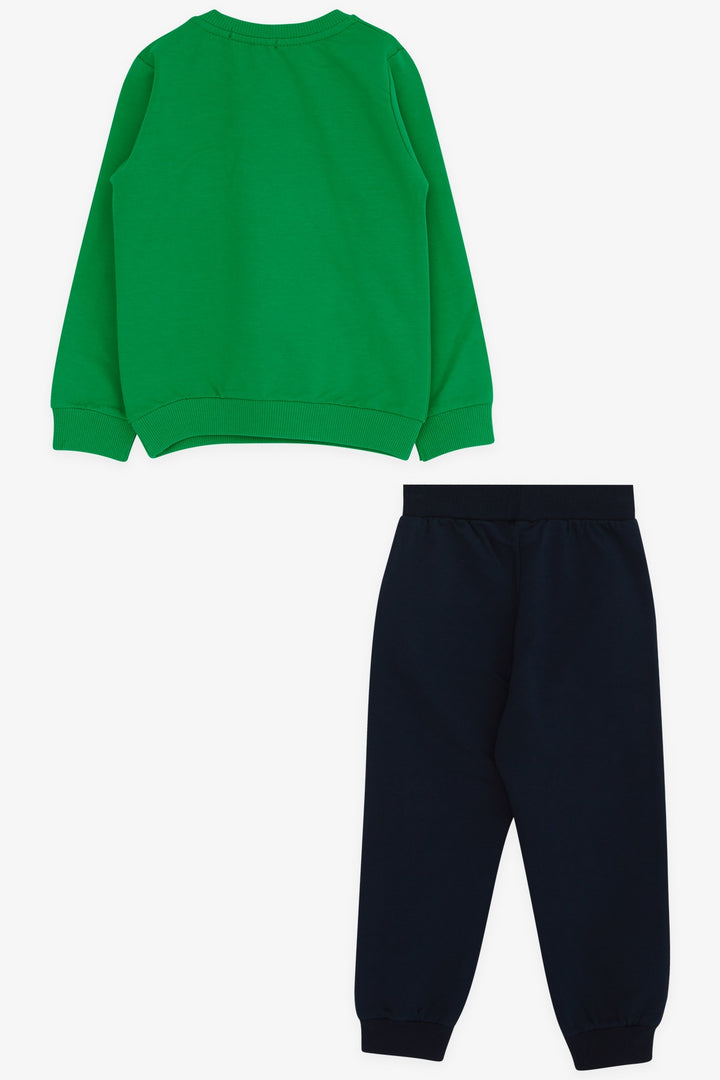 BRE Breeze Boys' Tracksuit with Dinosaur Print 1.5-5 Years, Green - Stevenage