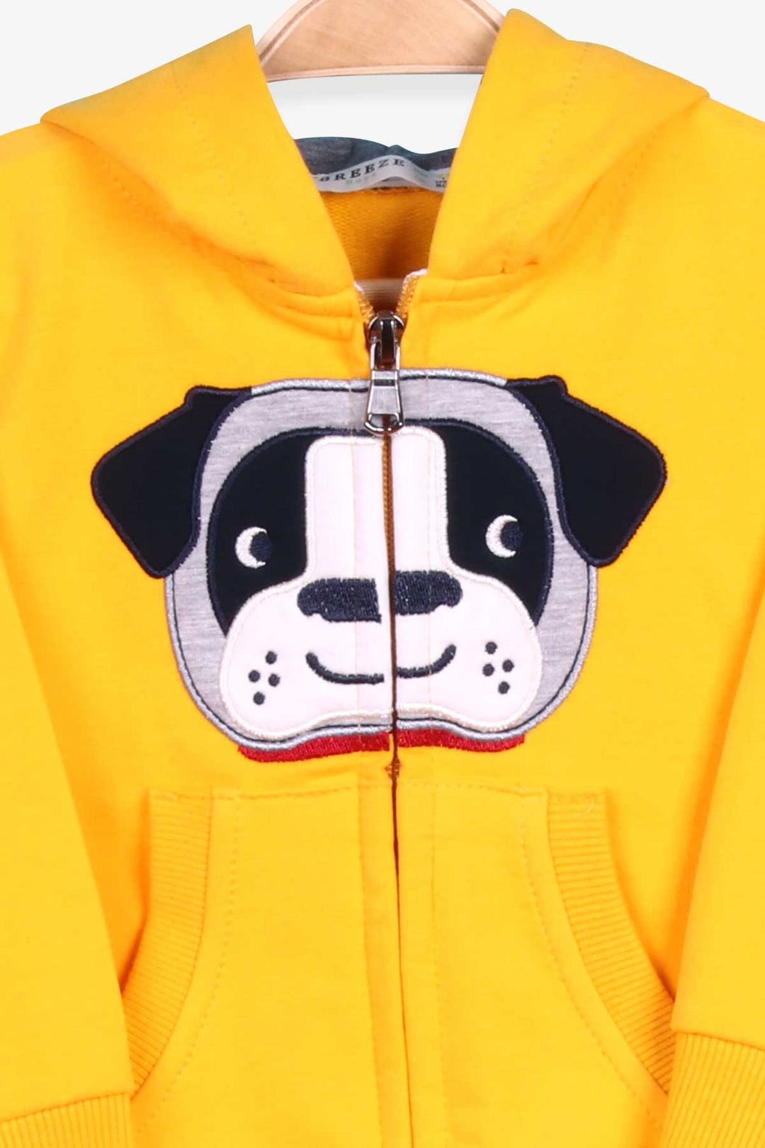 BRE Breeze Boys' Tracksuit with Dog Embroidery, 1-4 Years, Yellow - Country Club