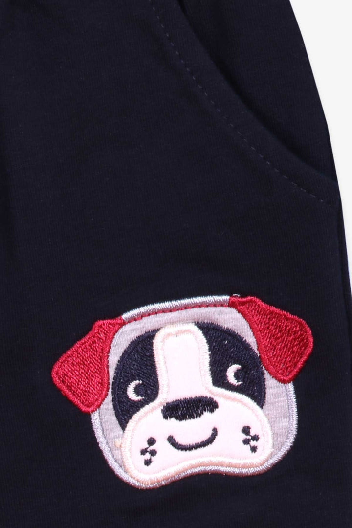 BRE Breeze Boys' Tracksuit with Dog Embroidery 1-4 Years, Burgundy - Hallandale Beach