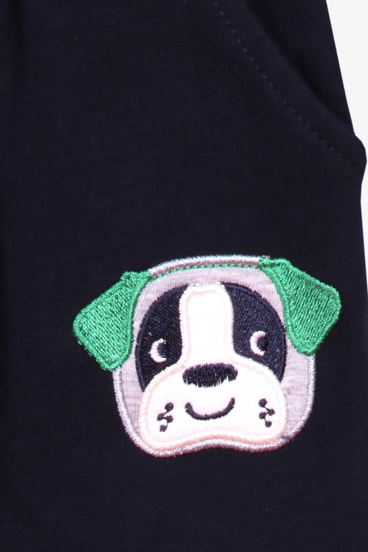 BRE Breeze Boys' Sweat Suit with Dog Embroidery, 1-4 Years, Green - Philadelphia