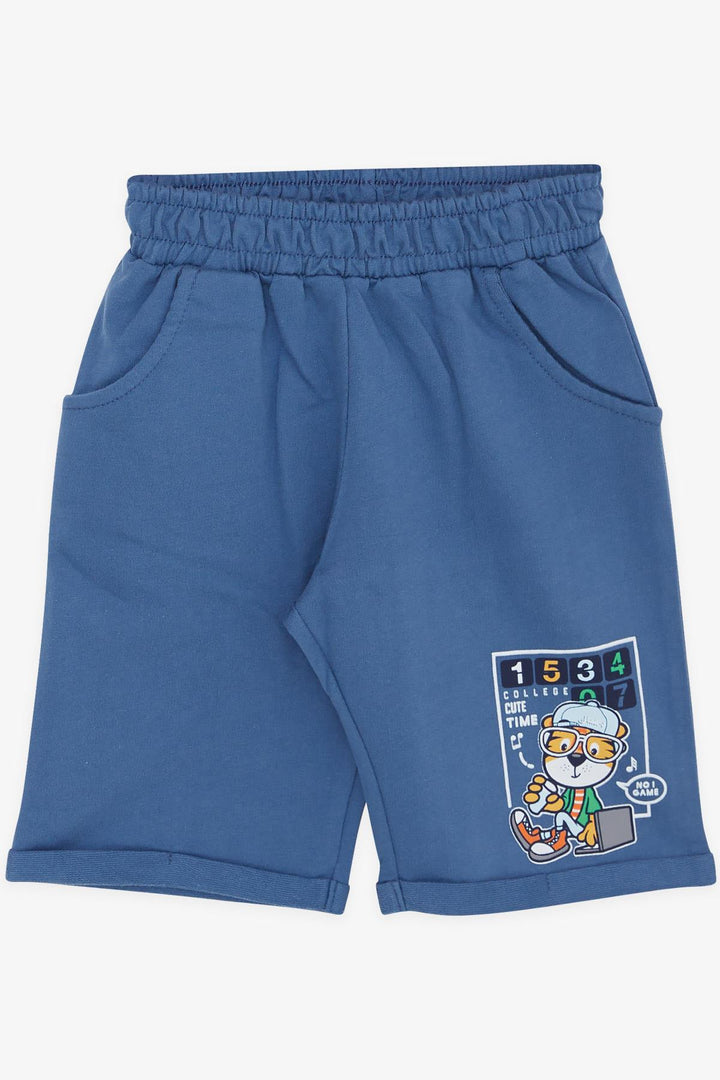 BRE Breeze Girls & Boys Boys' Shorts Set Sailor Lion Printed 1-4 Years, Light Blue - Nola