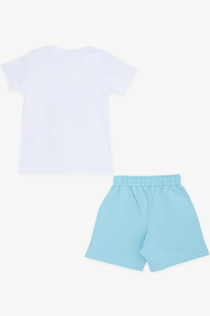 BRE Breeze Girls & Boys Boys' Shorts Set Photographer Lion Printed 1-4 Years, White - Westmont