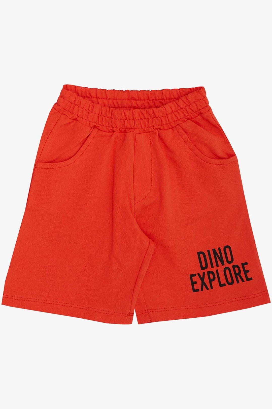 BRE Breeze Boys' Short Set Strong Dinosaur Printed 2-6 Years, Light Grey Melange - Ilioúpoli