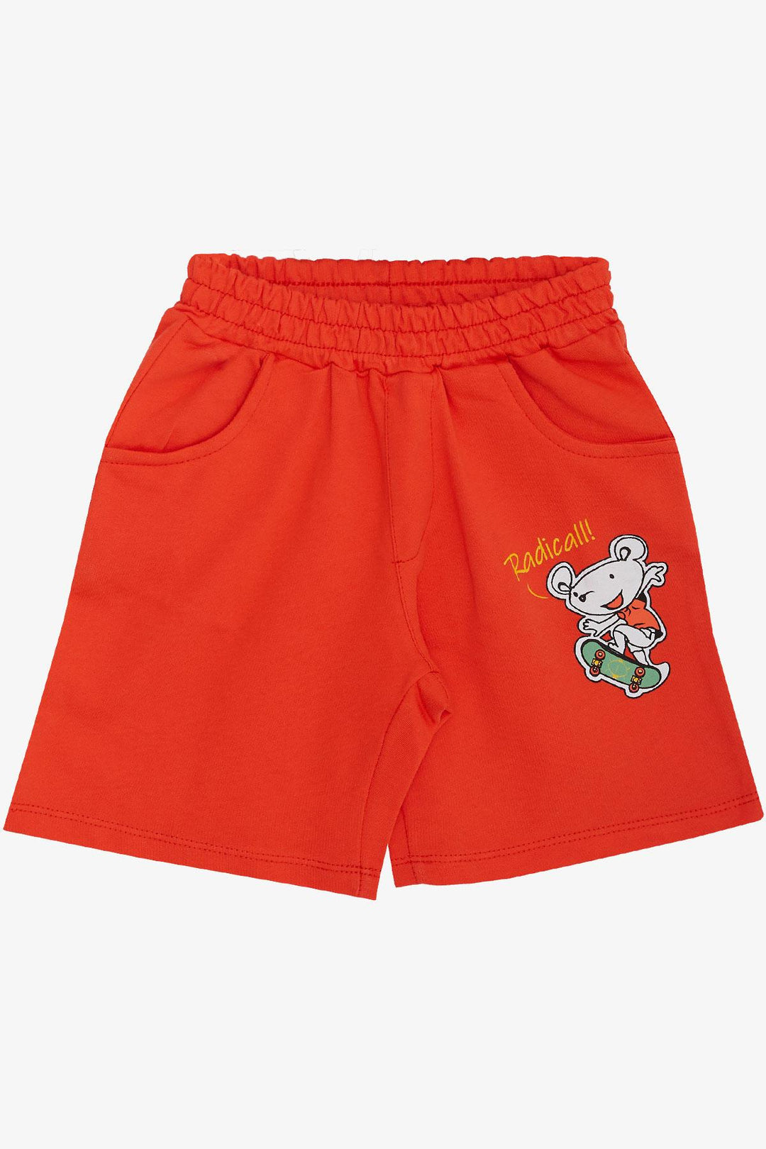 BRE Breeze Boys' Shorts Set Skateboarding Mouse & Cute Crocodile Printed 2-6 Years, Ecru - Zhlobin