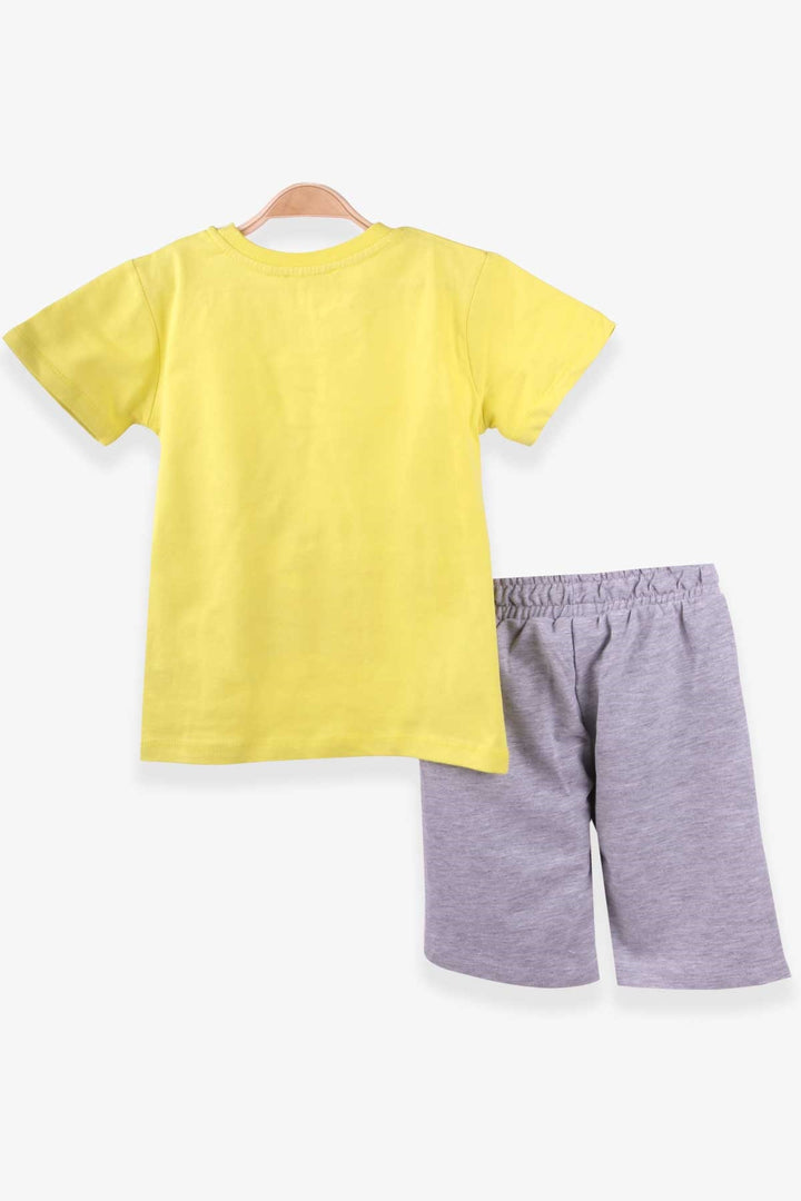 BRE Breeze Boys' Shorts Set Pirate Animals Printed 1-4 Years, Yellow - Oswego