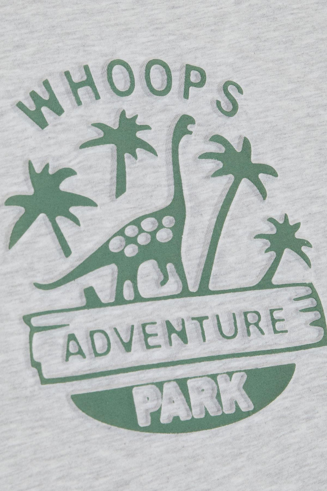 BRE Breeze Boys' Shorts Set Adventure Park Themed Dinosaur Embossed Summer Printed 2-6 Years, Light Grey Melange - Launceston