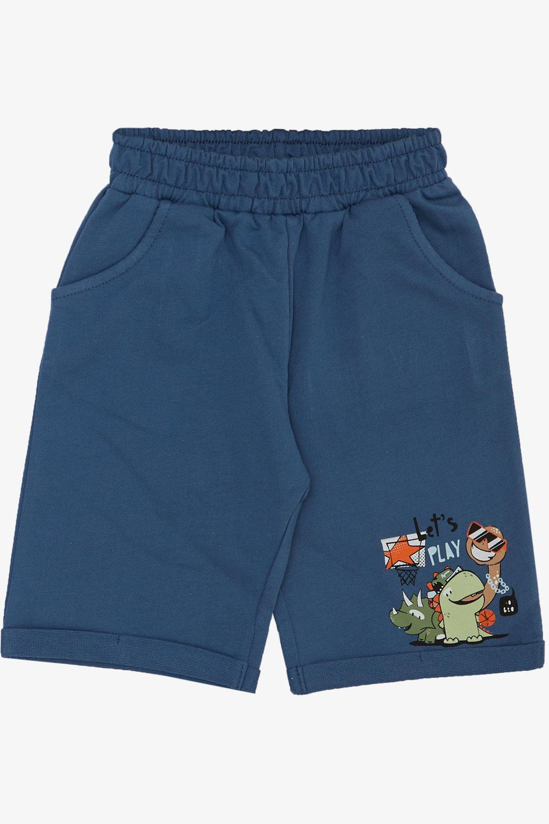 BRE Breeze Boys' Shorts Set Playtime Happy Animals Printed 1-4 Years, Light Blue - Chilliwack