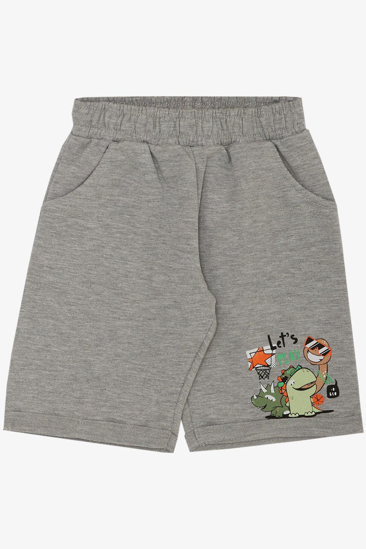 BRE Breeze Boys' Shorts Set Playtime Happy Animals Printed 1-4 Years, Green - Mazarrón