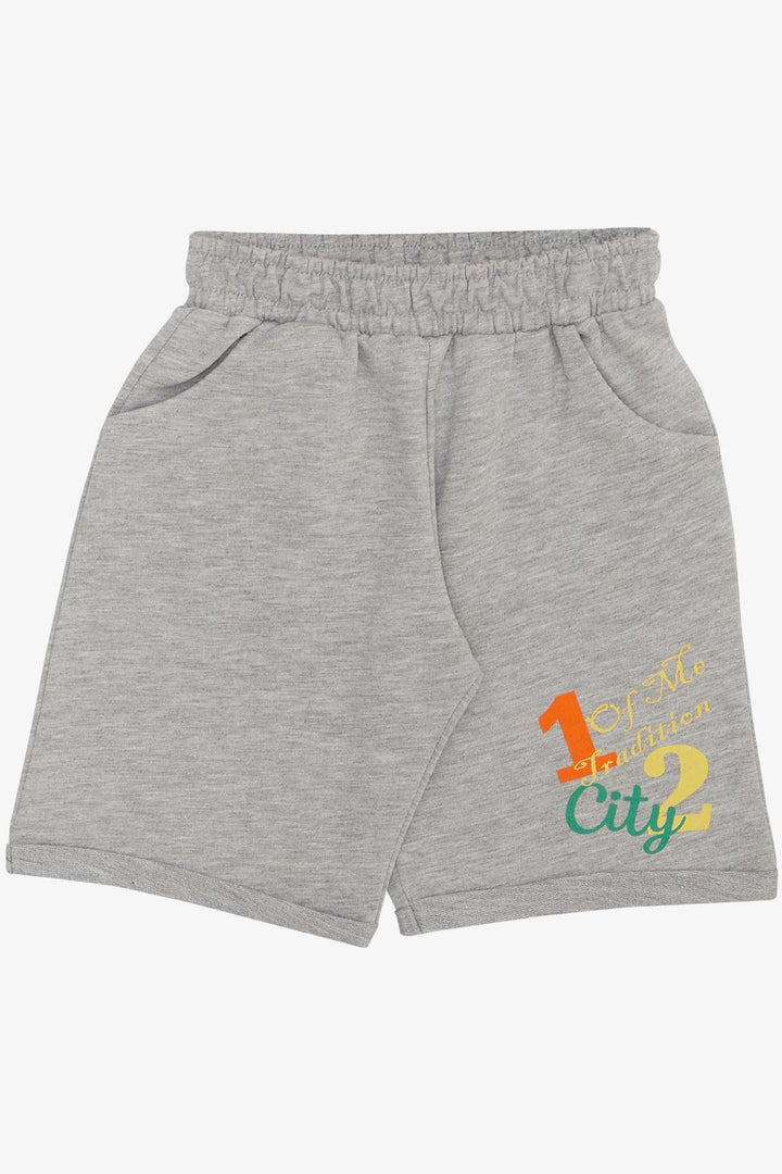 BRE Breeze Boys' Shorts Set City Themed Summer Printed 1-4 Years, Yellow - Conroe