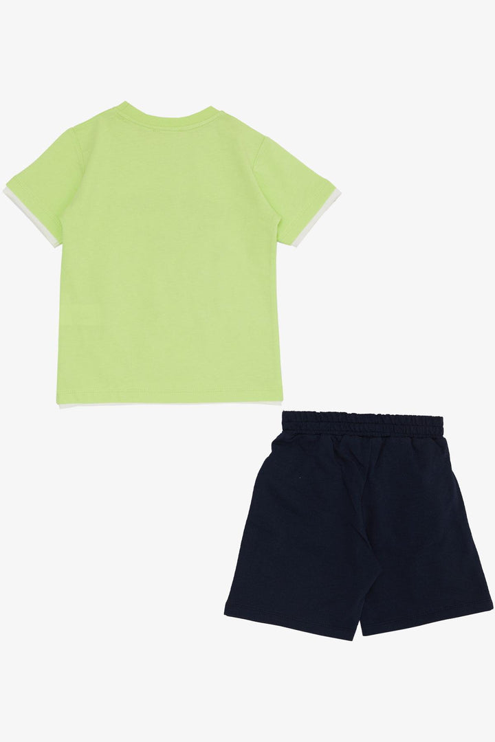 BRE Breeze Boys' Shorts Set Cute Free Skateboarding Puppy Printed 2-6 Years, Pistachio Green - Missoula