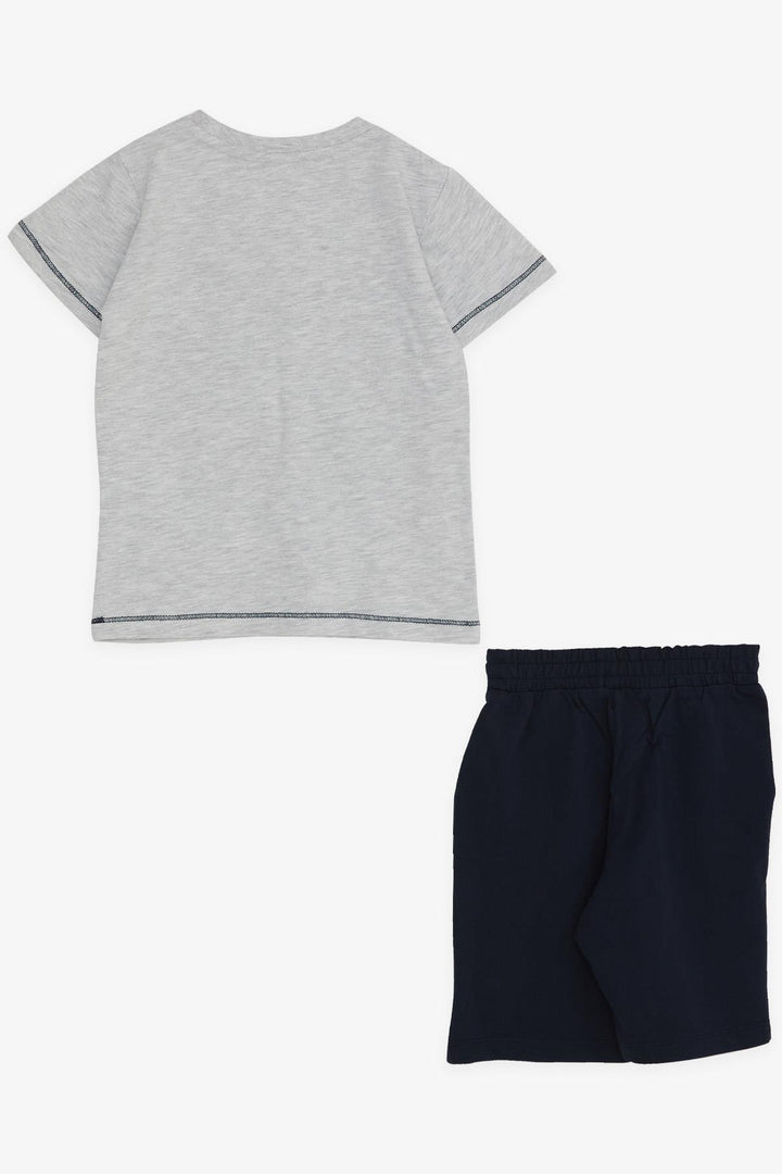 BRE Breeze Boys' Shorts Set Cute Puppy 1-4 Years, Light Grey Melange - Port Arthur