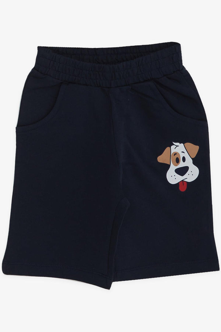 BRE Breeze Boys' Shorts Set Cute Puppy 1-4 Years, Light Grey Melange - Port Arthur