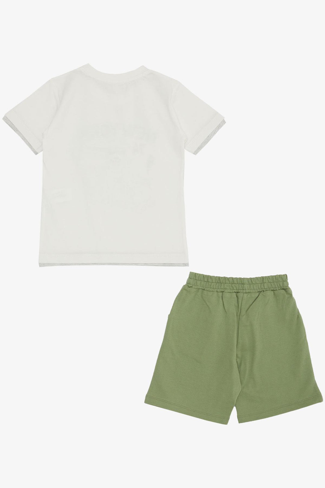 BRE Breeze Boys' Shorts Set Cute Free Skateboarding Puppy Printed 2-6 Years, Ecru - Torrington