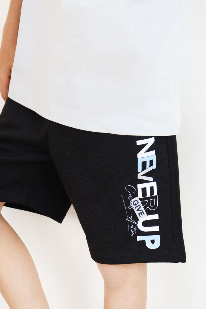 BRE Breeze Boys' Shorts Set with Printed Writing Pockets 84 Years, Light Grey - Khmelnytskyi