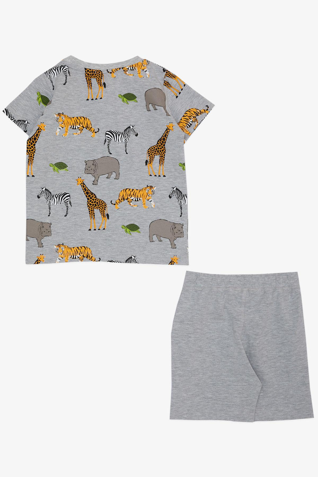 BRE Breeze Boys' Set with Shorts Strong Animal Patterned 1.5-5 Years, Grey Melange - Weinheim